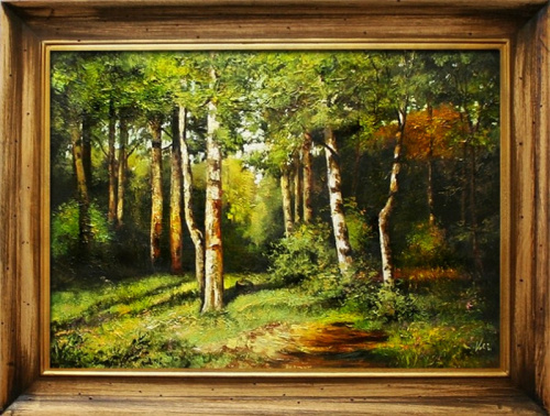 Iwan Iwanowicz Szyszkin-84x63cm-Landschaft-Ölgemälde Handgemalt Leinwand Rahmen Signiert G02313,cena 169e,malowany recznie,http://www.go-bi.pl/produkty/obraz-02313.html