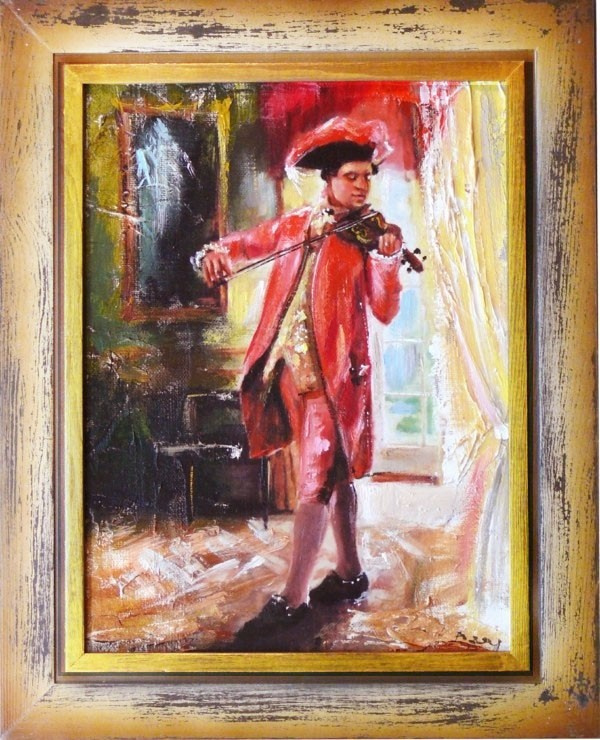 Große Meister-42x37cm-Ölgemälde Handgemalt Leinwand Rahmen Signiert G00312,cena 49,99e,malowany recznie,http://www.go-bi.pl/produkty/obraz-00312.html