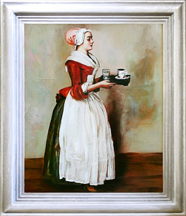 Große Meister-40x35cm-Ölgemälde Handgemalt Leinwand Rahmen Signiert G06497,cena 45,99e,malowany recznie,http://www.go-bi.pl/produkty/obraz-06497.html