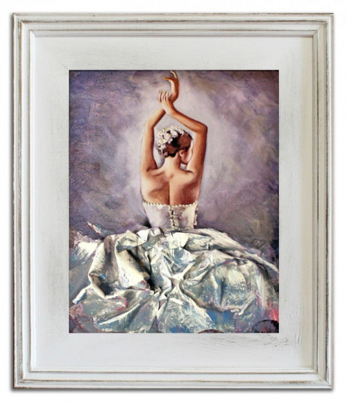 Ballerina-32x27cm-Ölgemälde Handgemalt Leinwand Rahmen Signiert G95020 cena 29,99e,malowany recznie, http://www.go-bi.pl/produkty/g95020-obraz.html