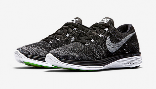 NIKE FLYKNIT LUNAR 3 698181-010 Schwarz/silber/weiß